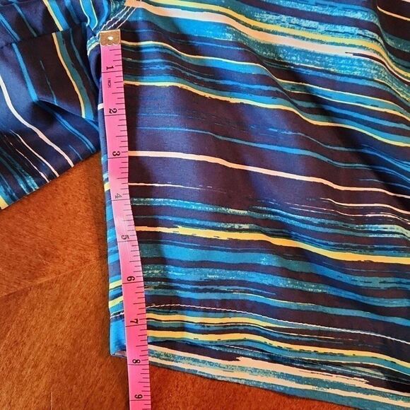 CARIBBEAN JOE Swim Trunks Shorts, Beachwear Drawstring, XXL, Blue & White - Picture 5 of 12